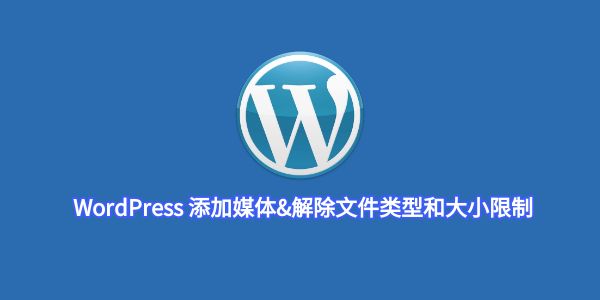 WordPress 添加媒体&解除文件类型和大小限制
